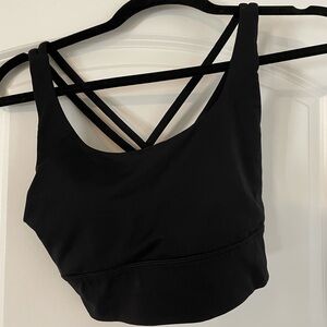 Lululemon Athletica Black Strappy Sports Bra
